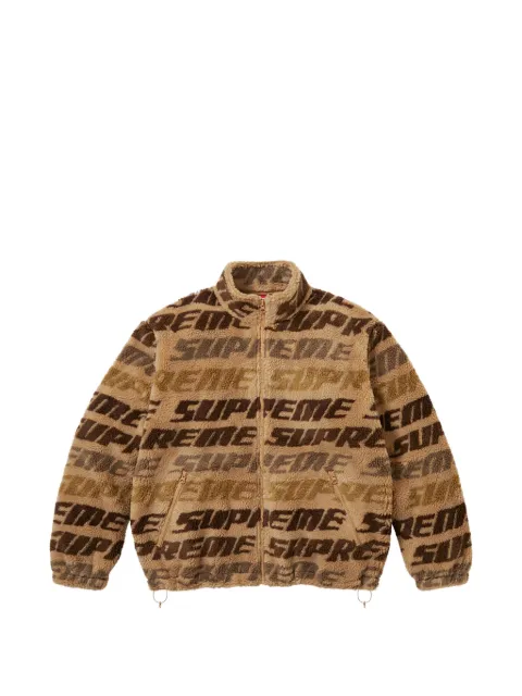 Supreme 자카드 플리스 재킷