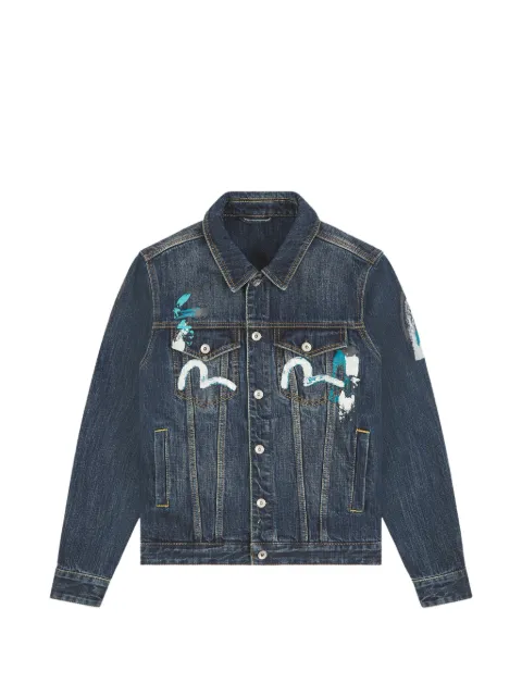 EVISU Daicock print denim jacket