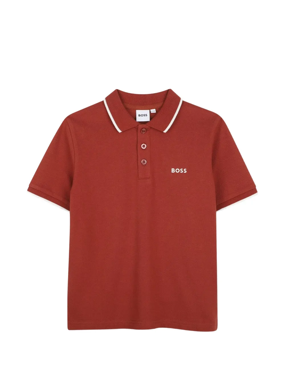 BOSS Kidswear Polo con logo - Rosso