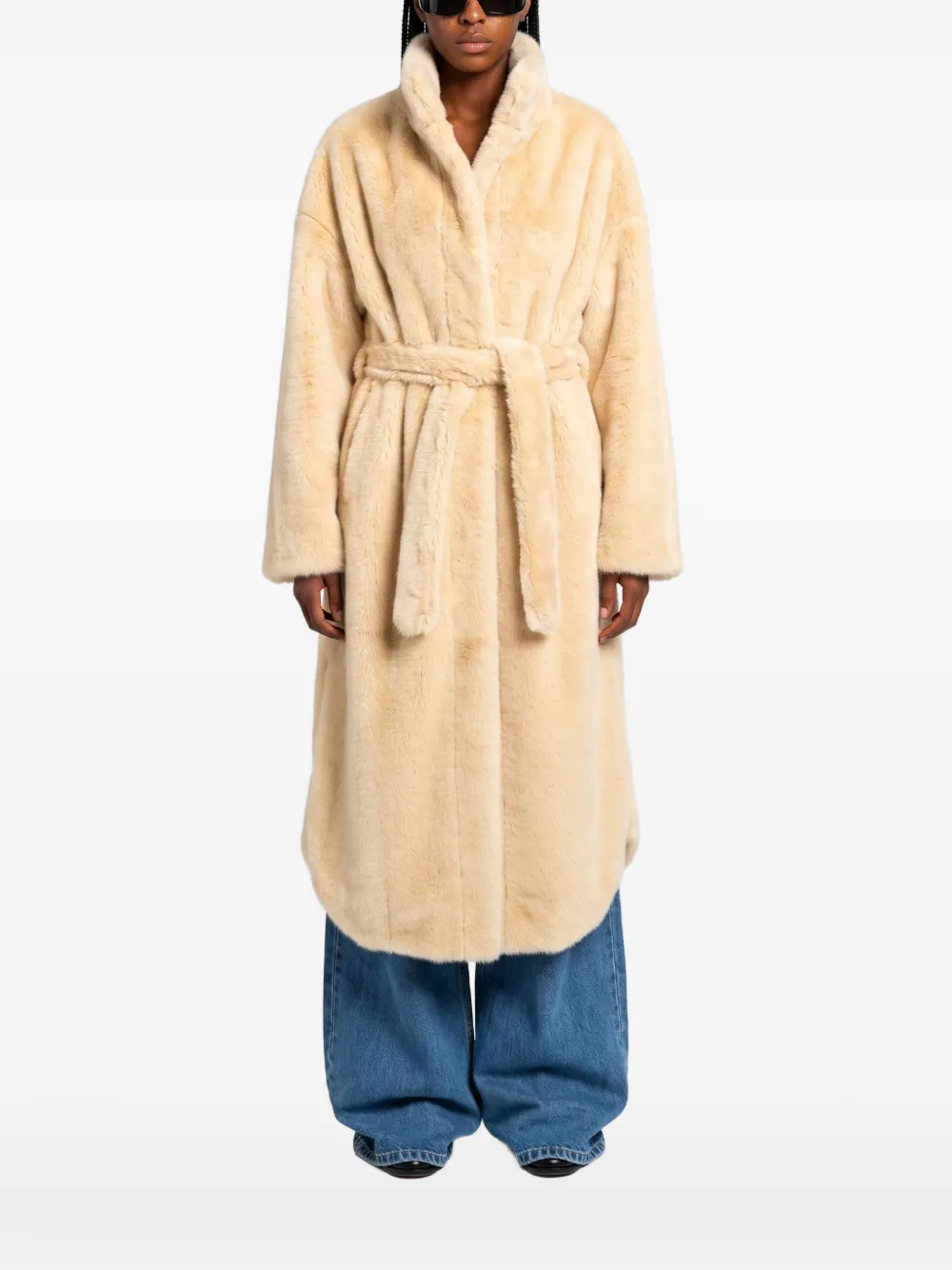 The Frankie Shop Ravello faux fur coat - Tons neutres The Frankie Shop Ravello faux fur coat - Tons neutres