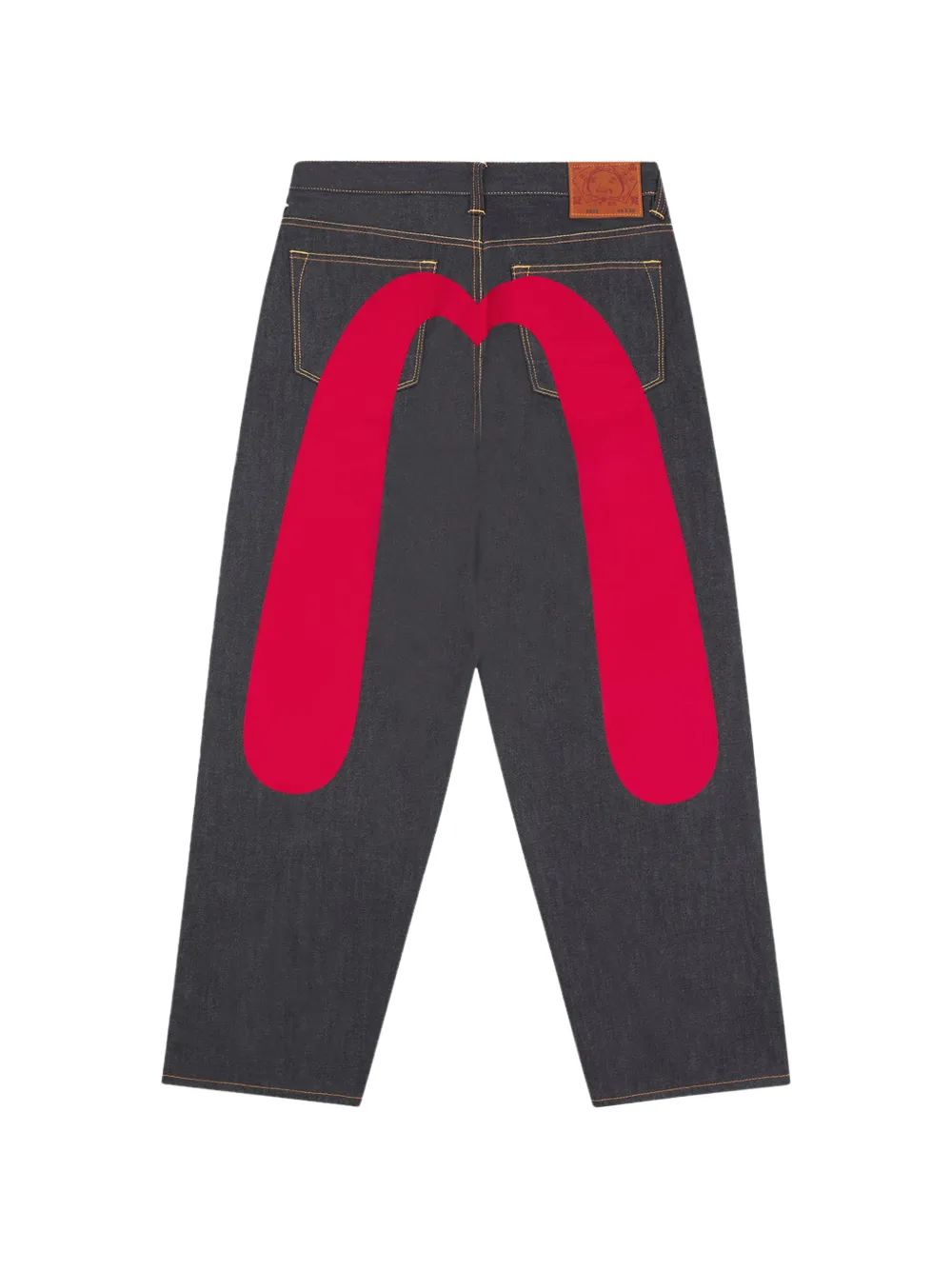EVISU Jeans met Daicock-print Blauw