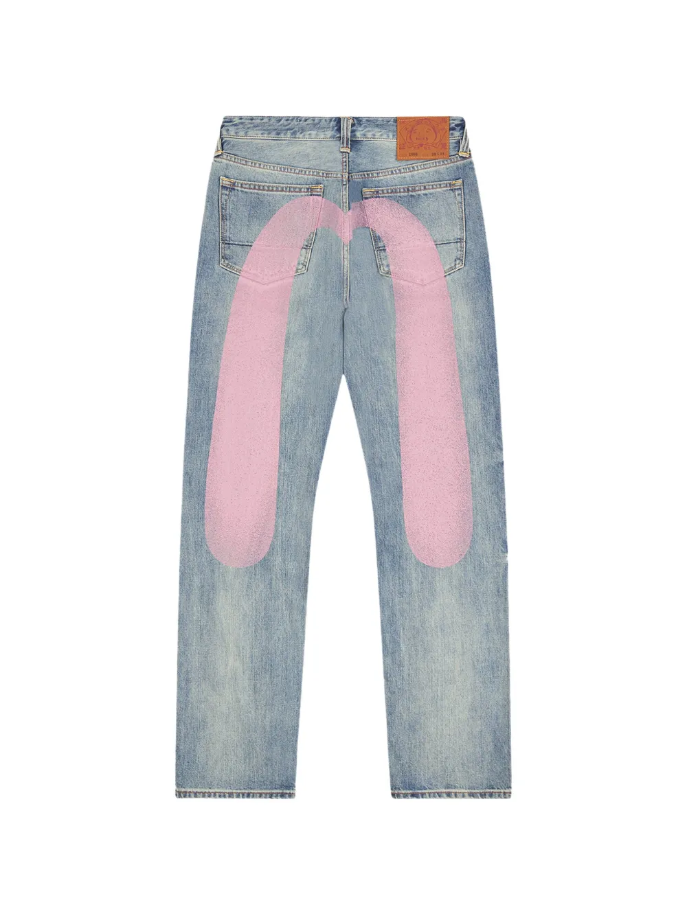 EVISU Jeans met Daicock-print Blauw