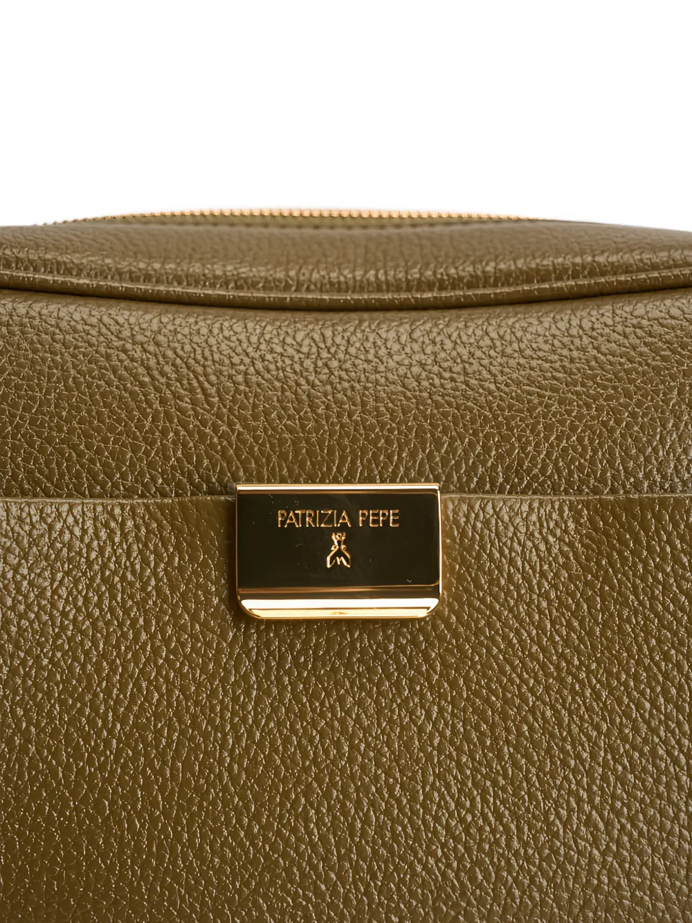 Patrizia Pepe All Day bewerkte crossbodytas met logo-plakkaat Groen