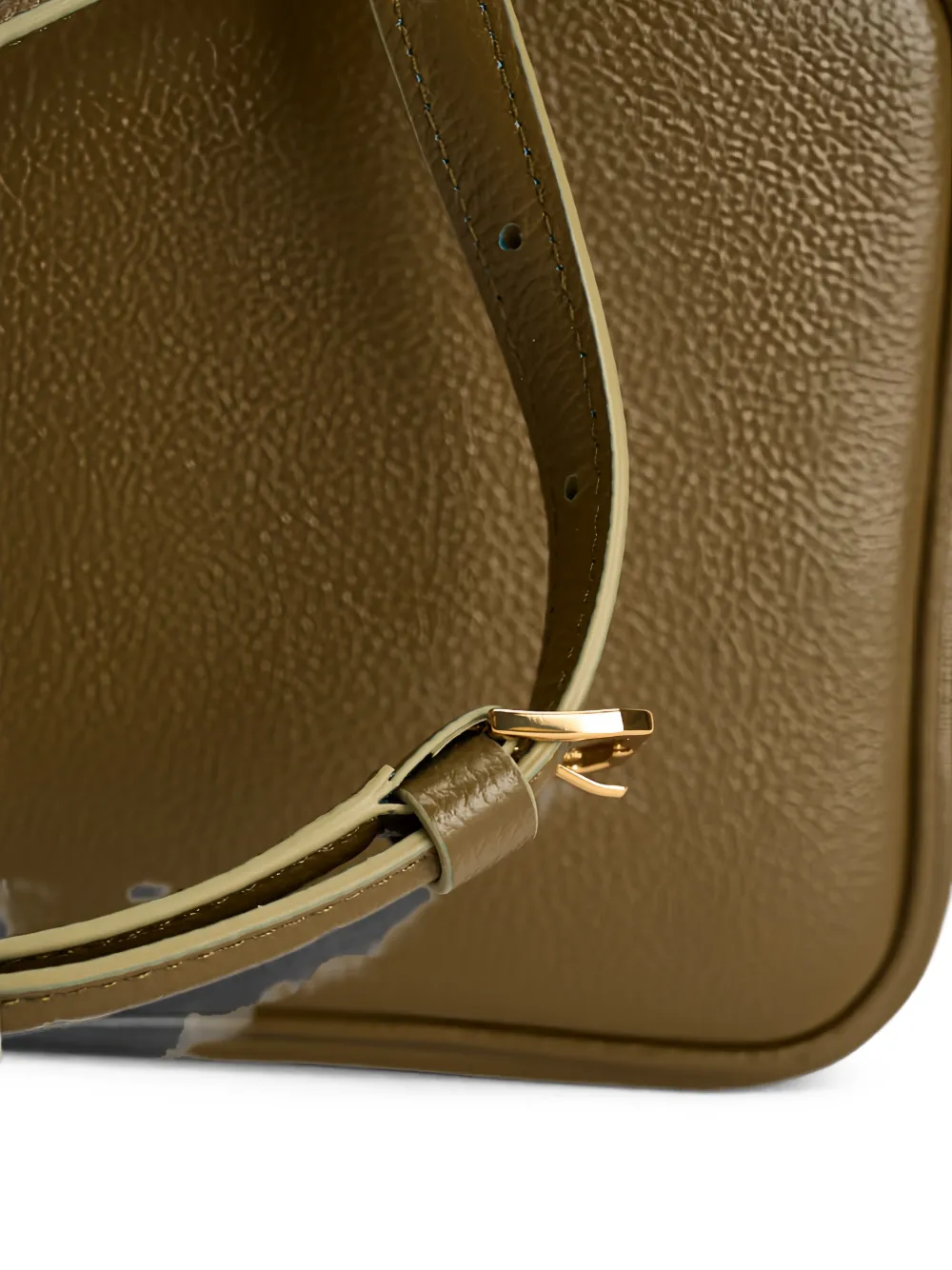 Patrizia Pepe All Day bewerkte crossbodytas met logo-plakkaat Groen
