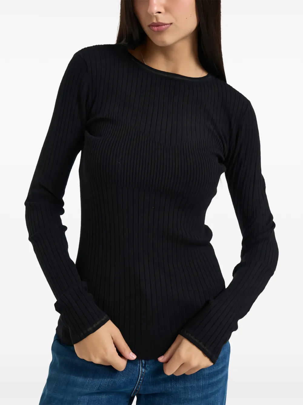 Patrizia Pepe ribbed-knit sweater