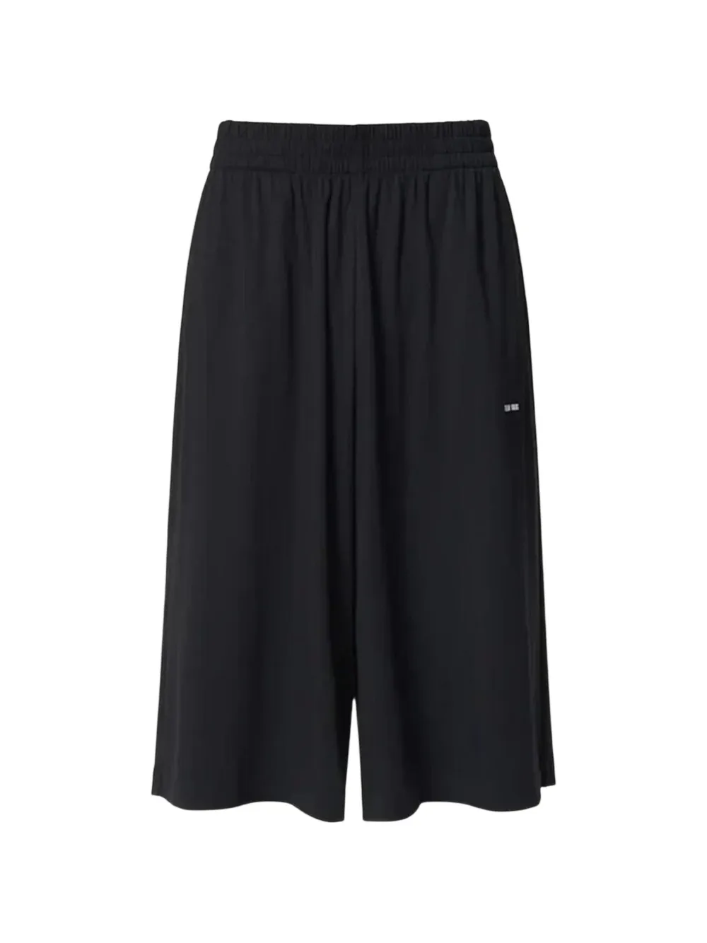 TEAM WANG design pleated wide-leg shorts