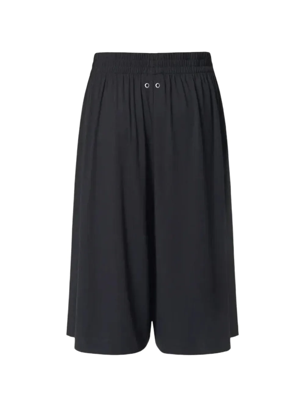 TEAM WANG design pleated wide-leg shorts Zwart