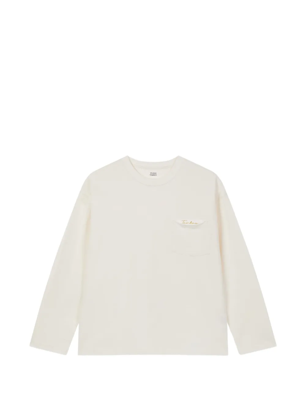 TOMBOY embroidery-detail pocket T-shirt