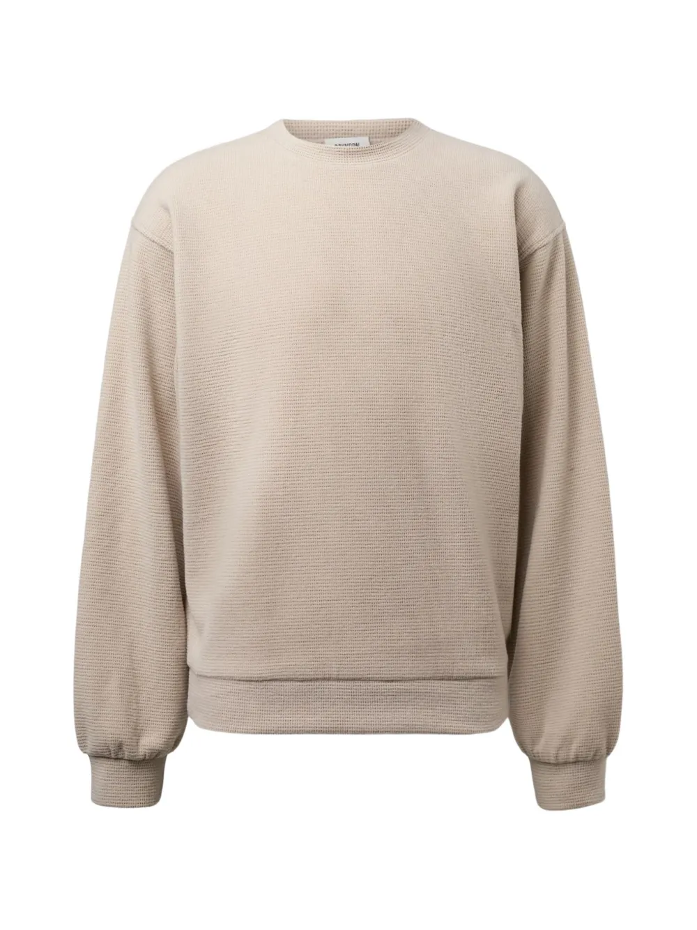 Drykorn waffle-knit crew-neck sweatshirt - Toni neutri