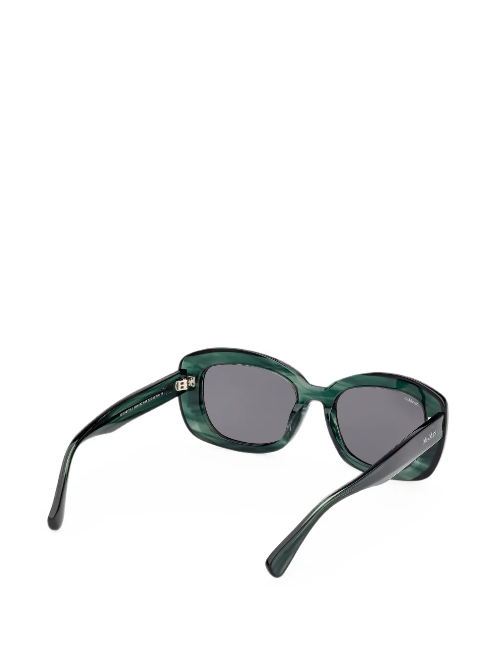 Max Mara Eyewear Zonnebril met ovalen montuur en logodetail Groen