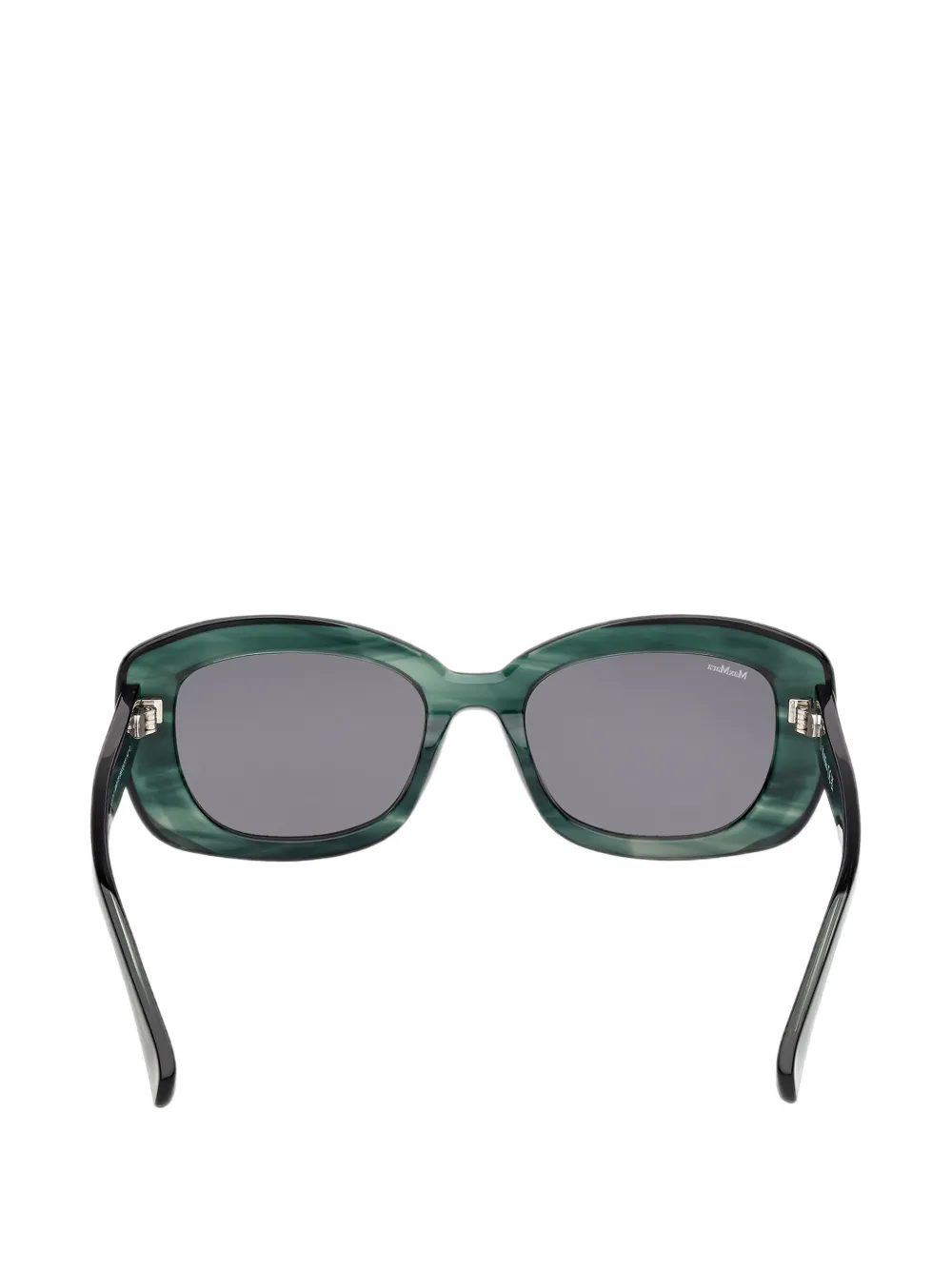 Max Mara Eyewear Zonnebril met ovalen montuur en logodetail Groen