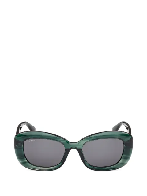Max Mara Eyewear logo-detail oval-frame sunglasses