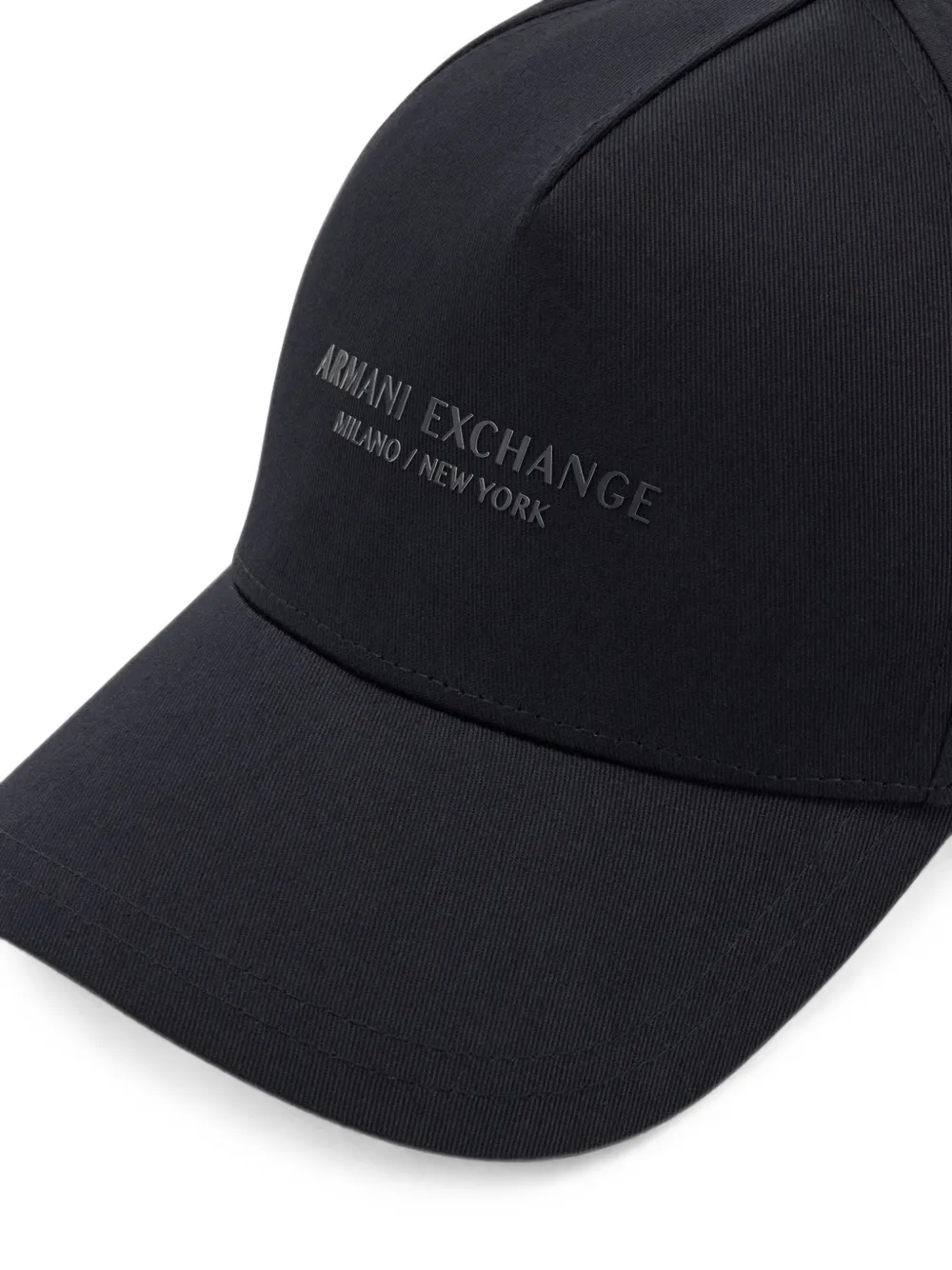 Armani Exchange Honkbalpet met logoprint Blauw
