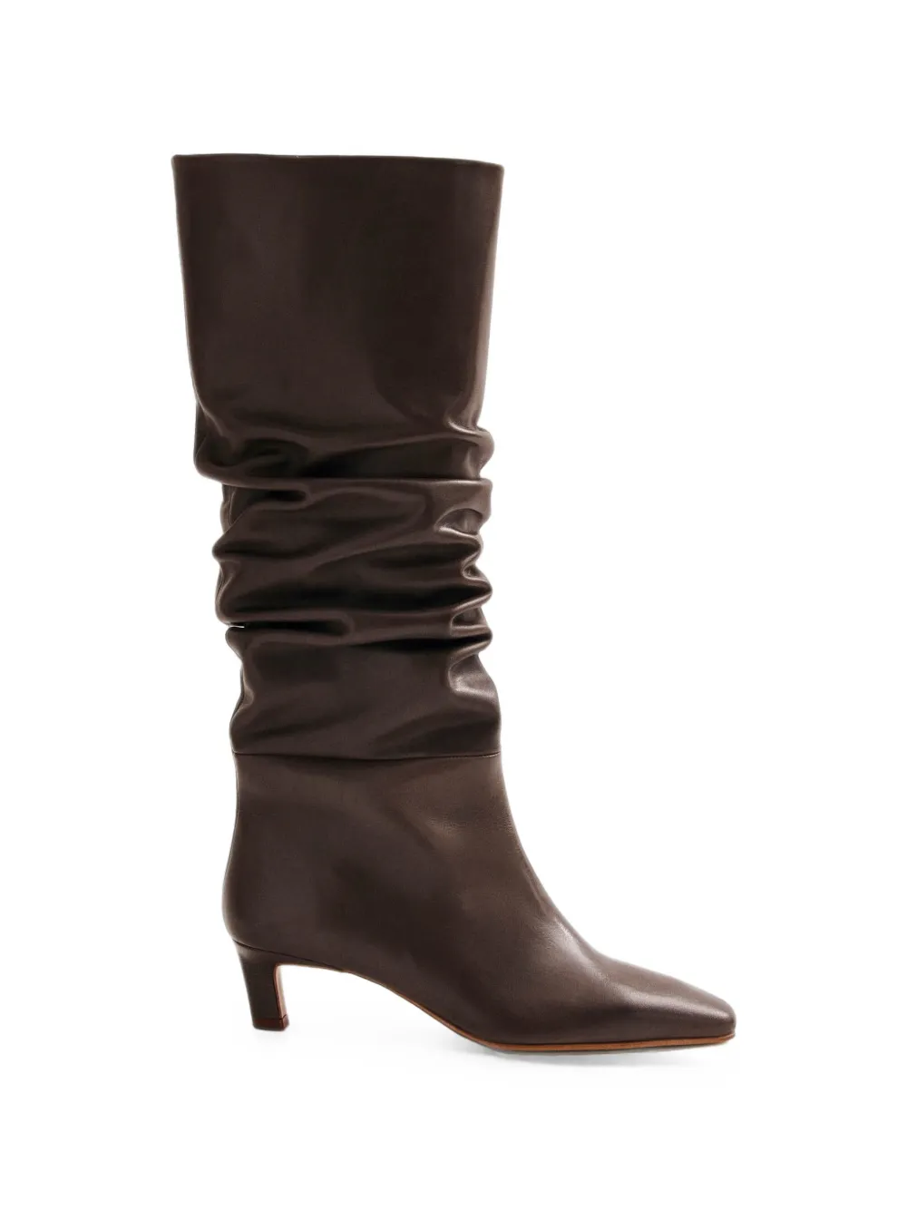 ALOHAS Kalila ruched leather boots