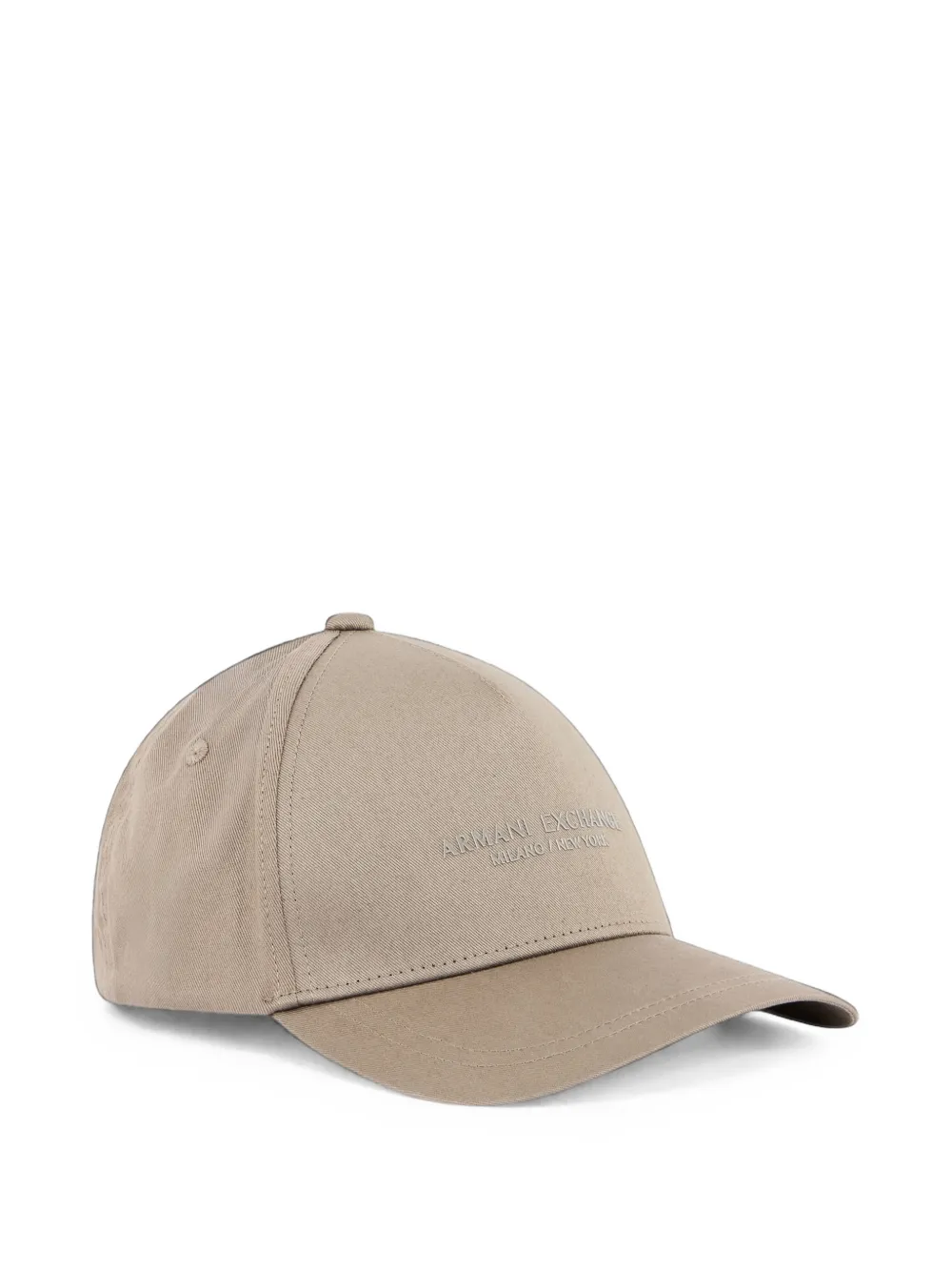 Armani Exchange Logo-embroidered Baseball Cap In Neutrals