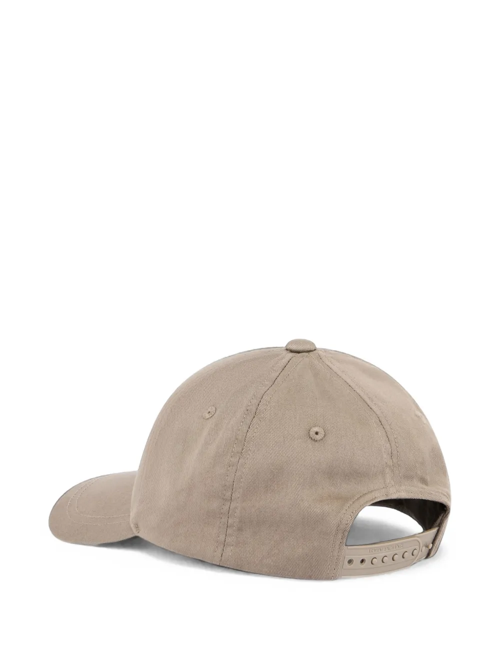 Armani Exchange Honkbalpet met geborduurd logo Beige