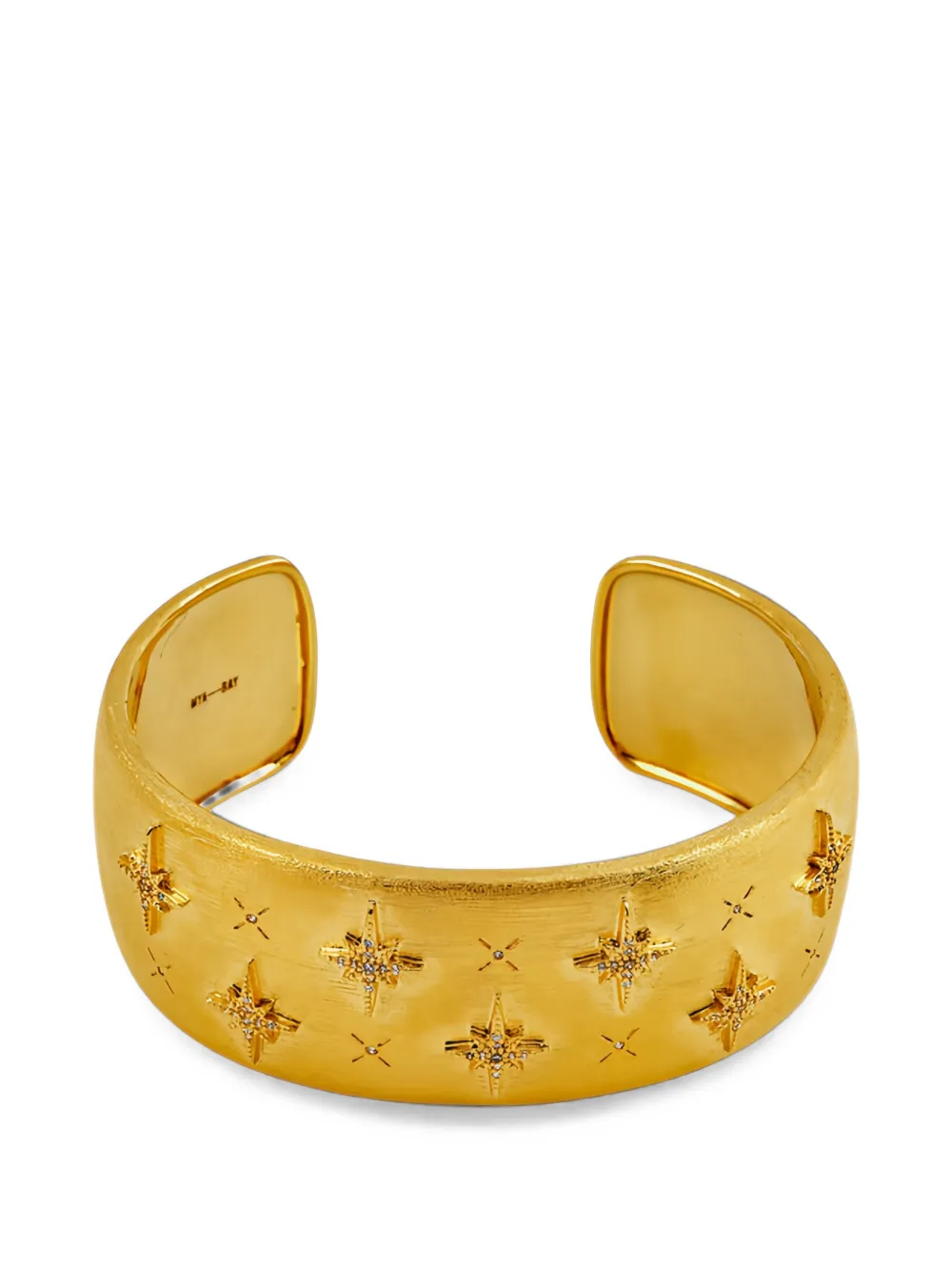 MYA BAY Awesome diwali star-motif crystal-embellished cuff bracelet - Oro