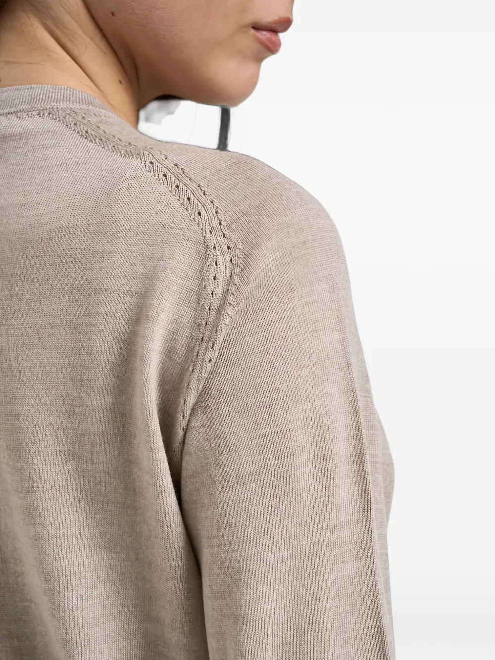LIU JO button-up pocket-detail cardigan Beige