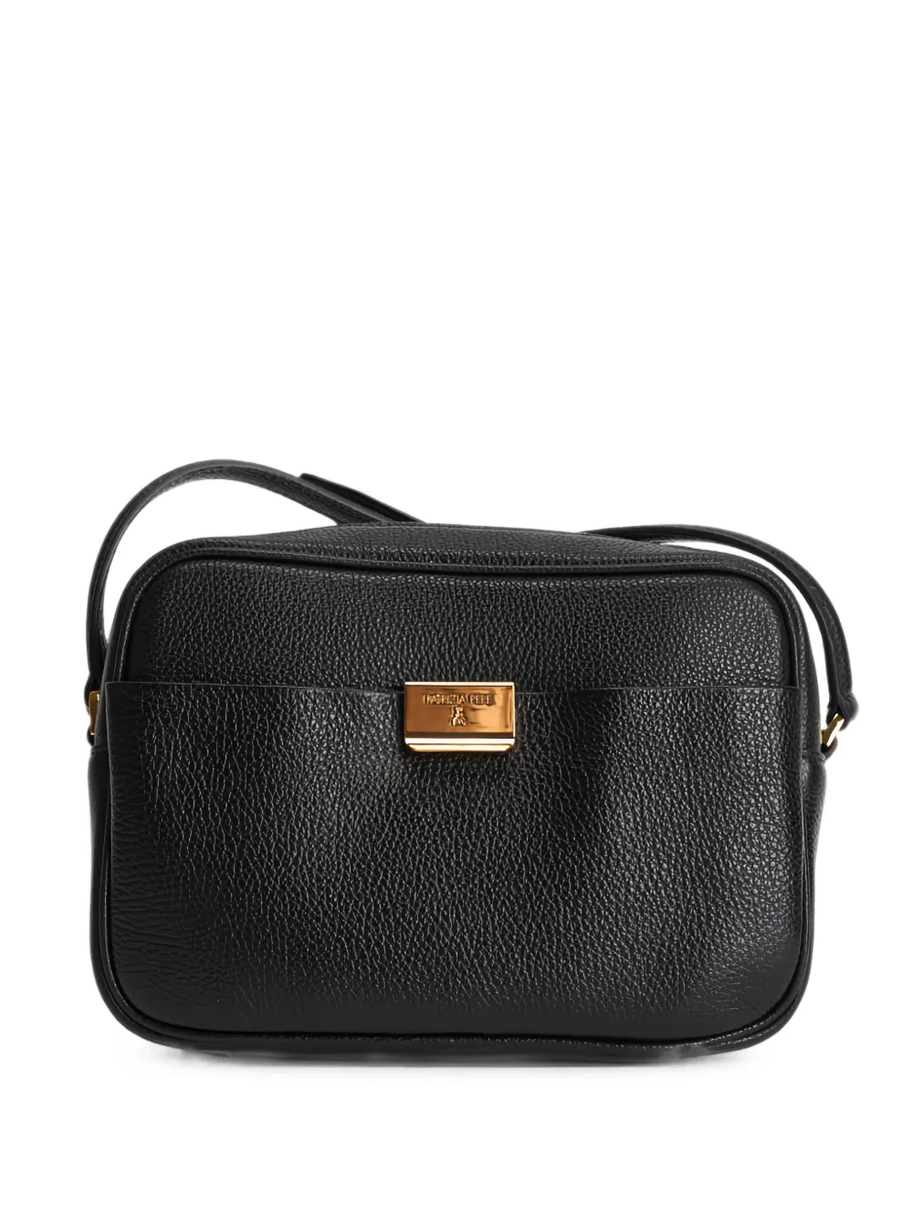 Patrizia Pepe All Day logo-plaque pebbled-leather mini bag