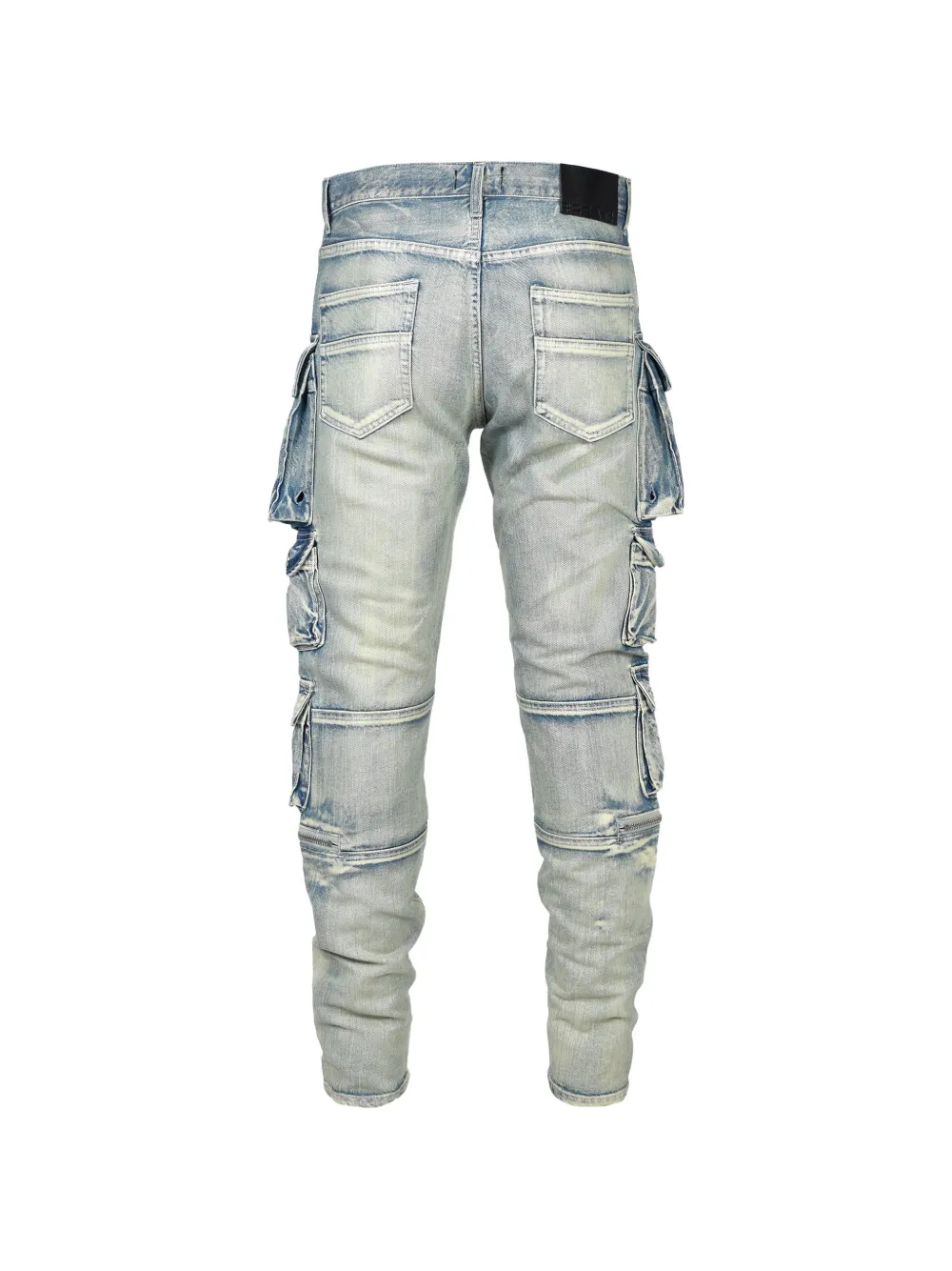 BREATH Jeans met riemlussen Blauw