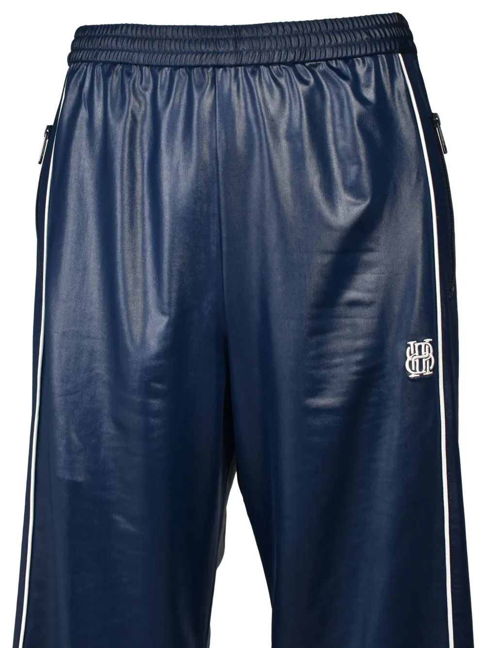 BREATH Broek met biesdetail Blauw