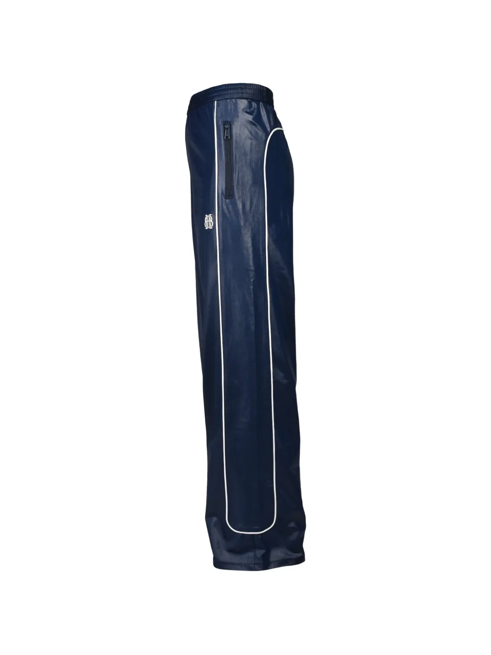 BREATH Broek met biesdetail Blauw