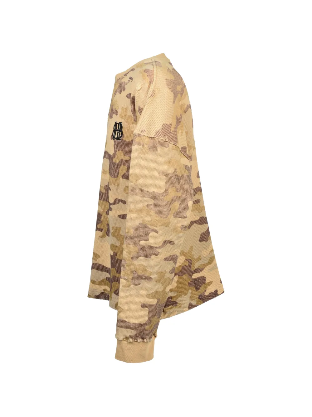 BREATH Sweater met camouflageprint Beige