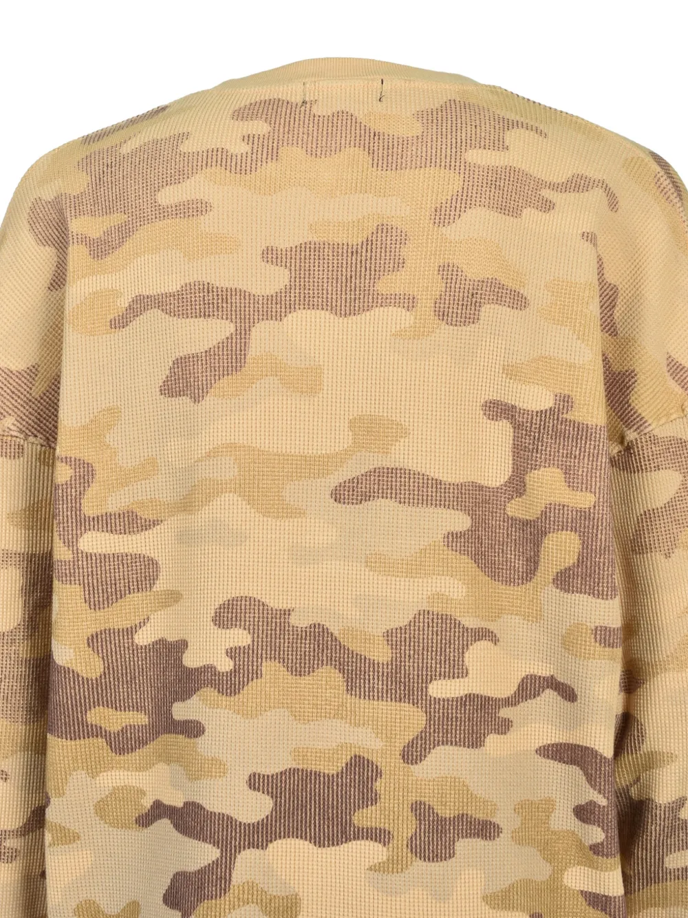 BREATH Sweater met camouflageprint Beige
