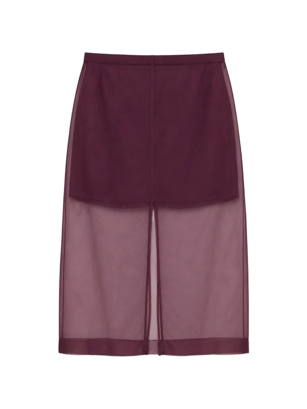 SIMKHAI Dana silk organza midi skirt