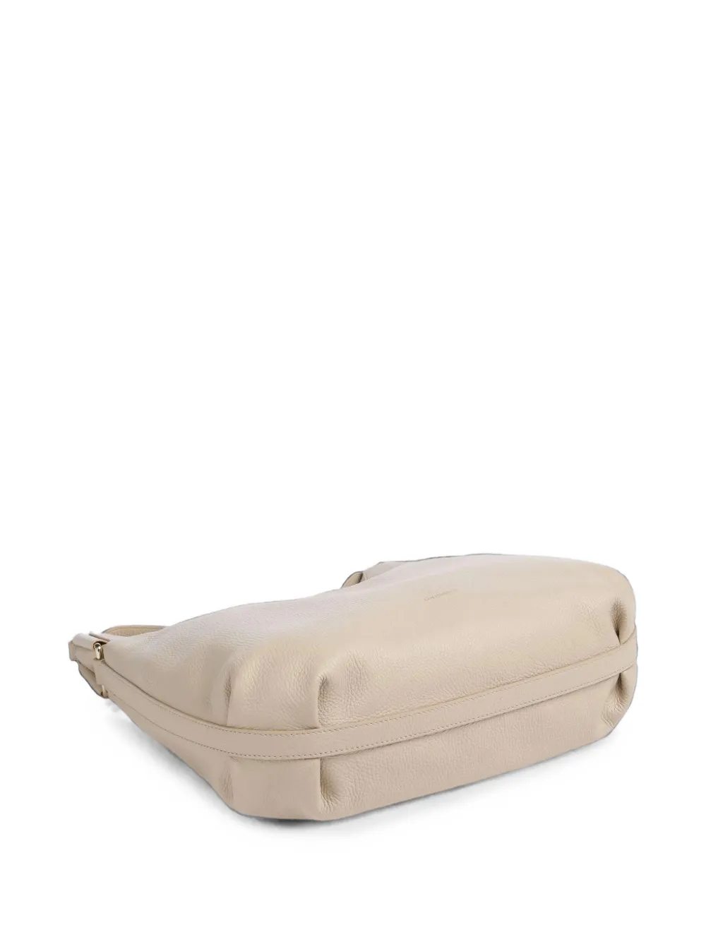 Coccinelle Rebekka leren schoudertas Beige