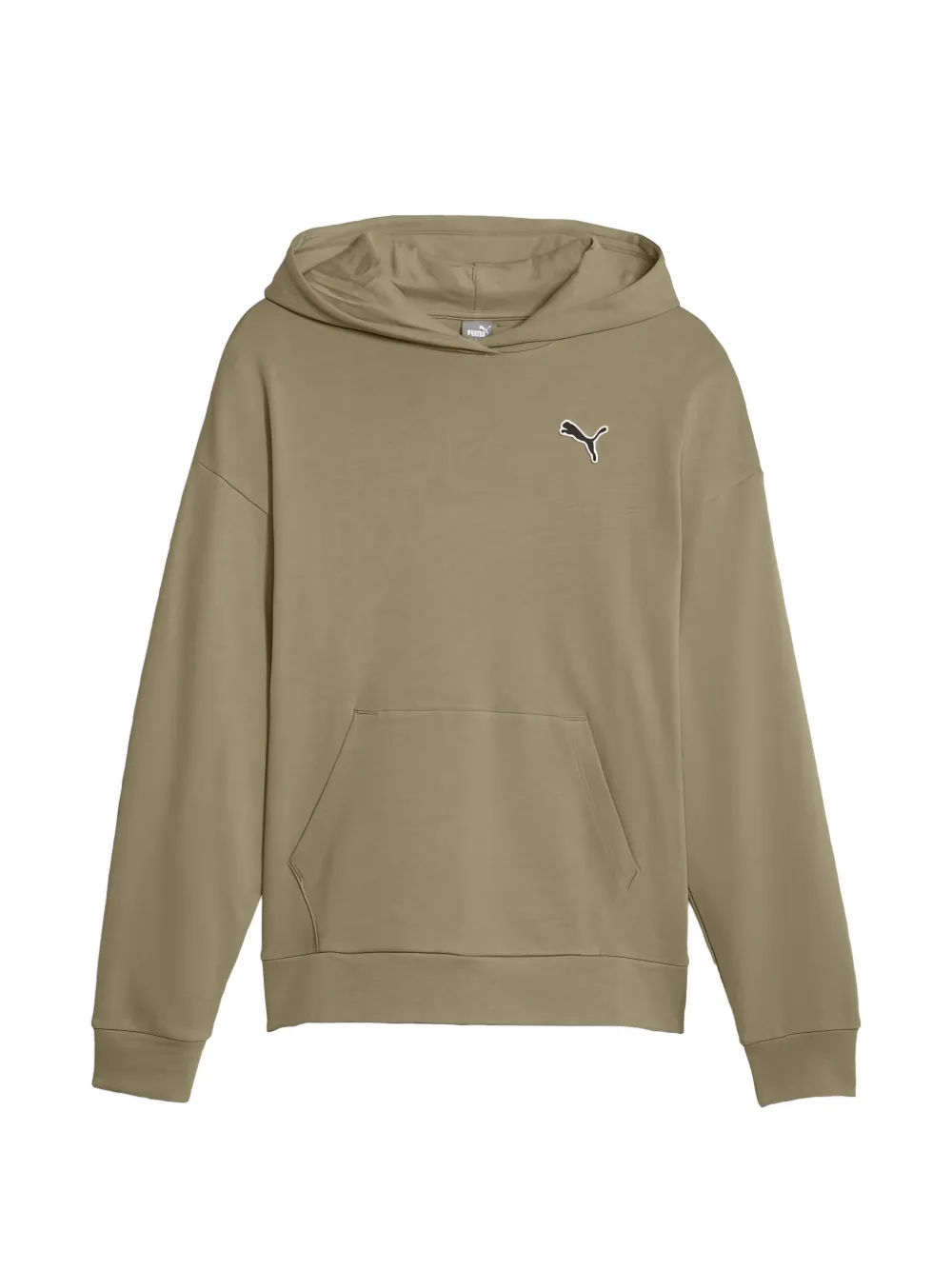 PUMA logo-patch hoodie - Verde