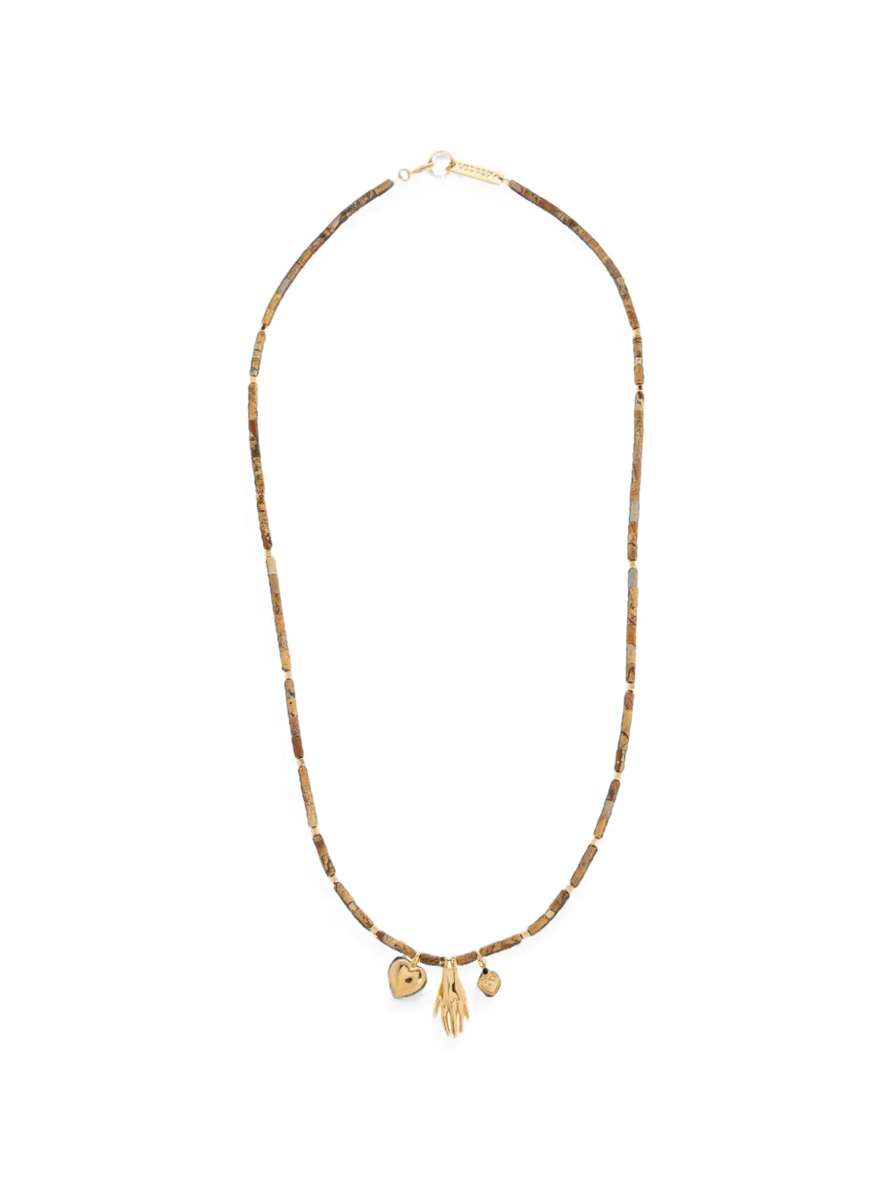 ISABEL MARANT charm-detail beaded necklace - Oro