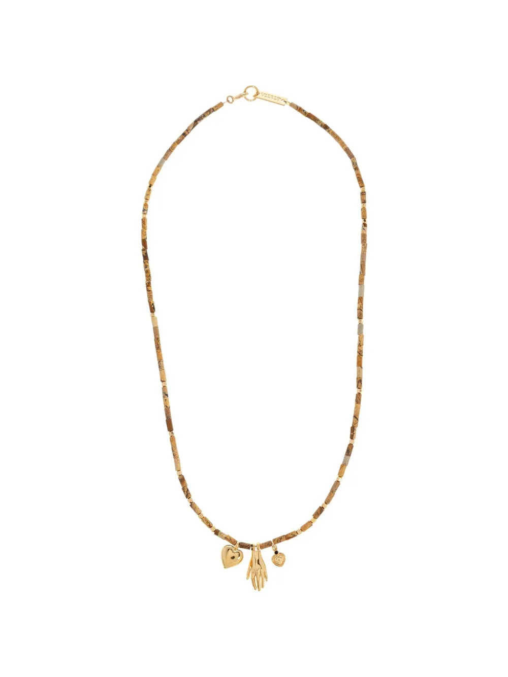 ISABEL MARANT charm-detail beaded necklace