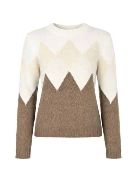 Gran Sasso argyle wool sweater