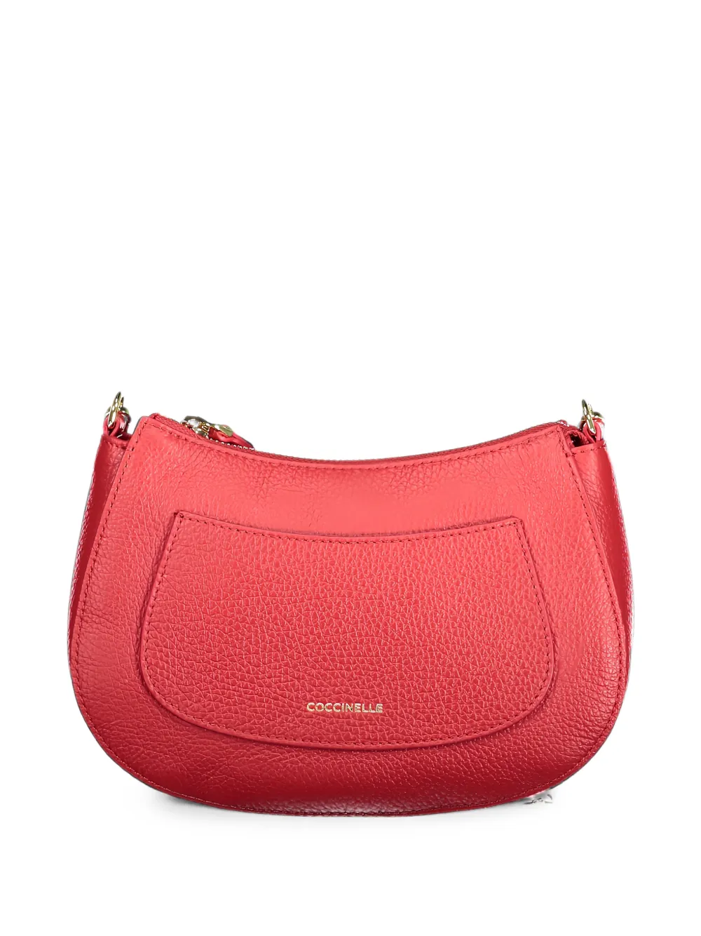 Coccinelle grained leather shoulder bag - Rosso