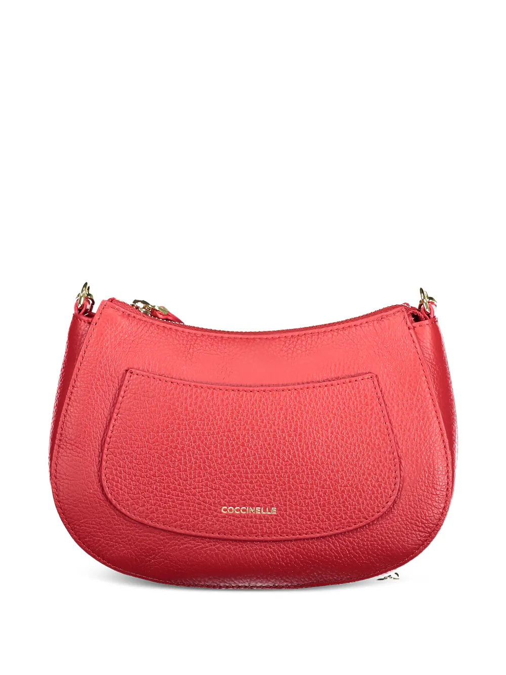 Coccinelle grained leather shoulder bag - Rot
