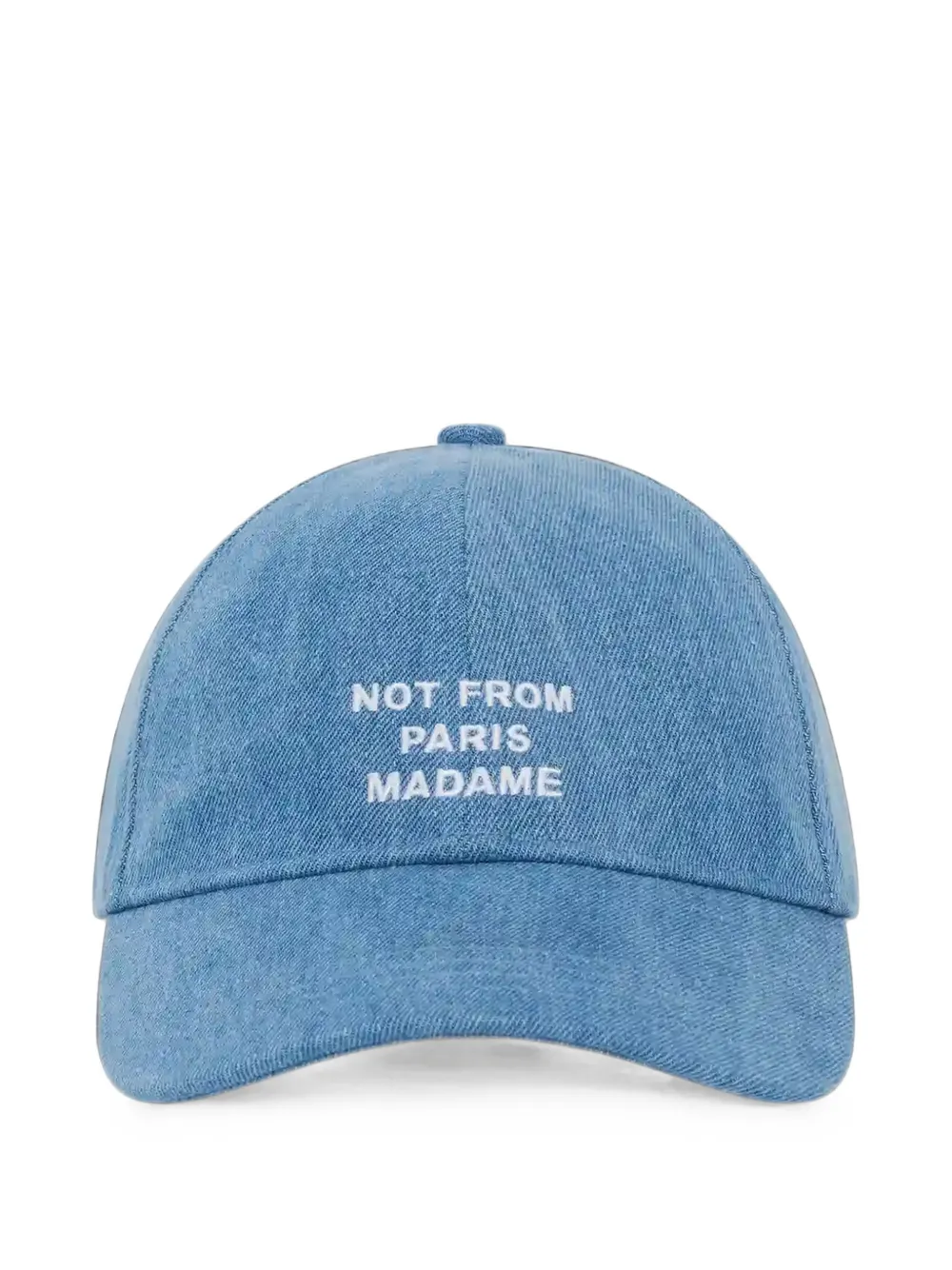 Drôle De Monsieur denim slogan baseball cap · One Size