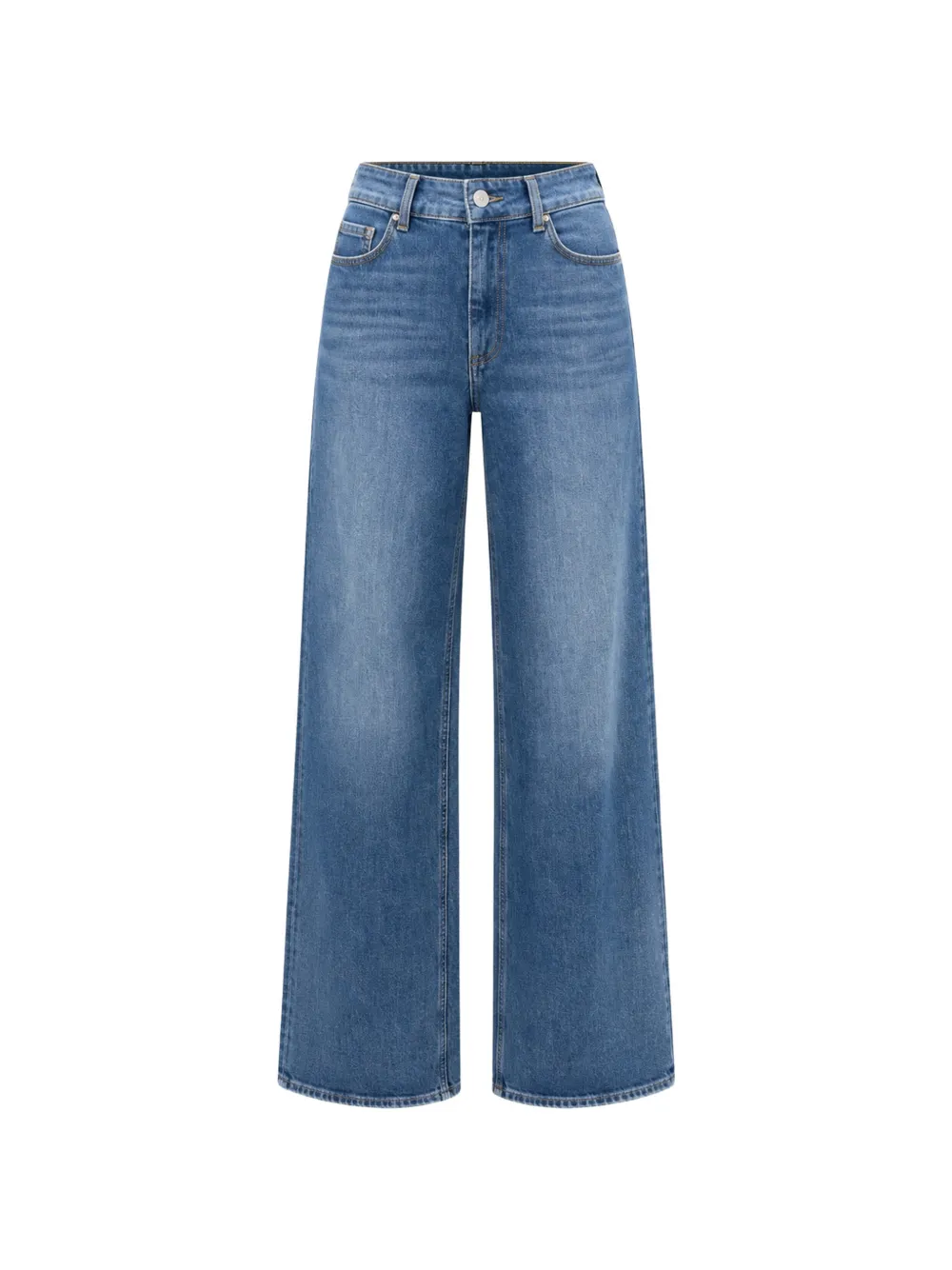 PAIGE high-waisted wide-leg jeans - Blu