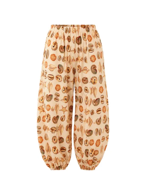 FARM Rio shell-print balloon trousers