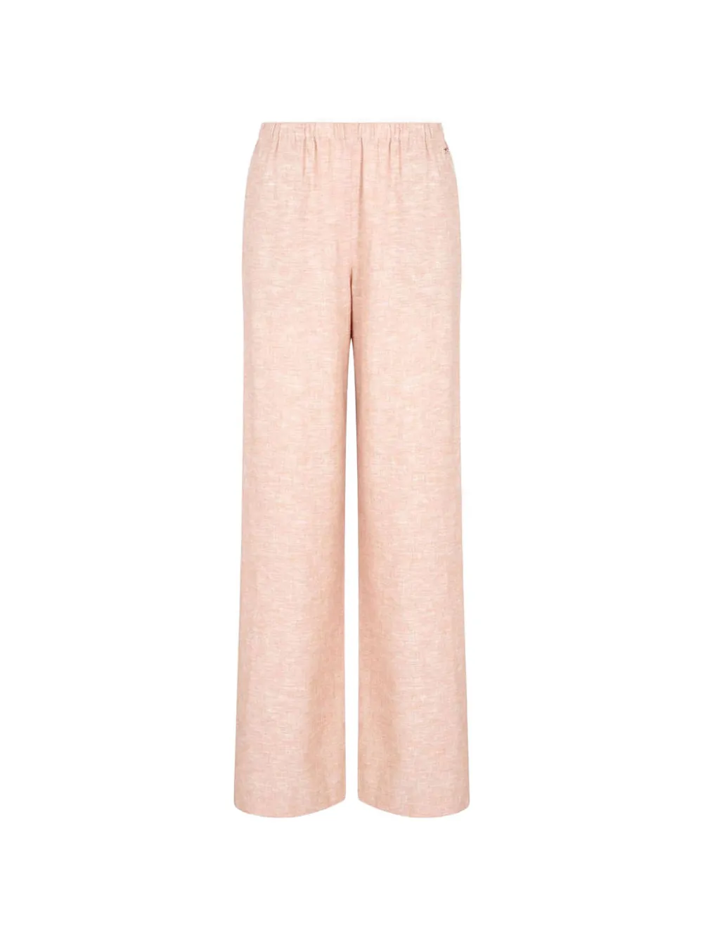 Armani Exchange marl-effect wide-leg trousers - Rosa