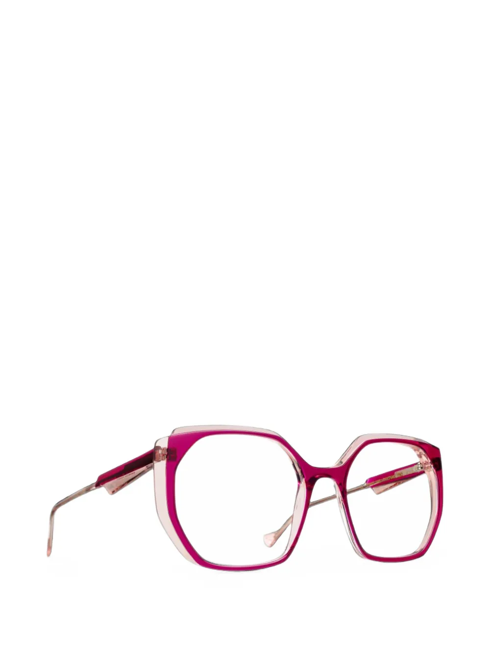 Caroline Abram Payton geometric-frame sunglasses - Rosa