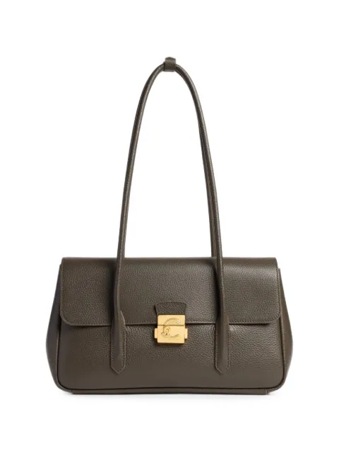Coccinelle bolsa de hombro C-Me Lock de piel granulada