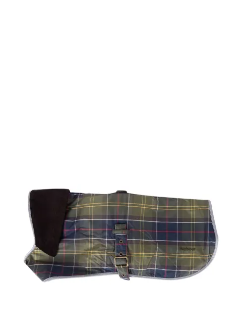Barbour waterproof tartan-print dog coat