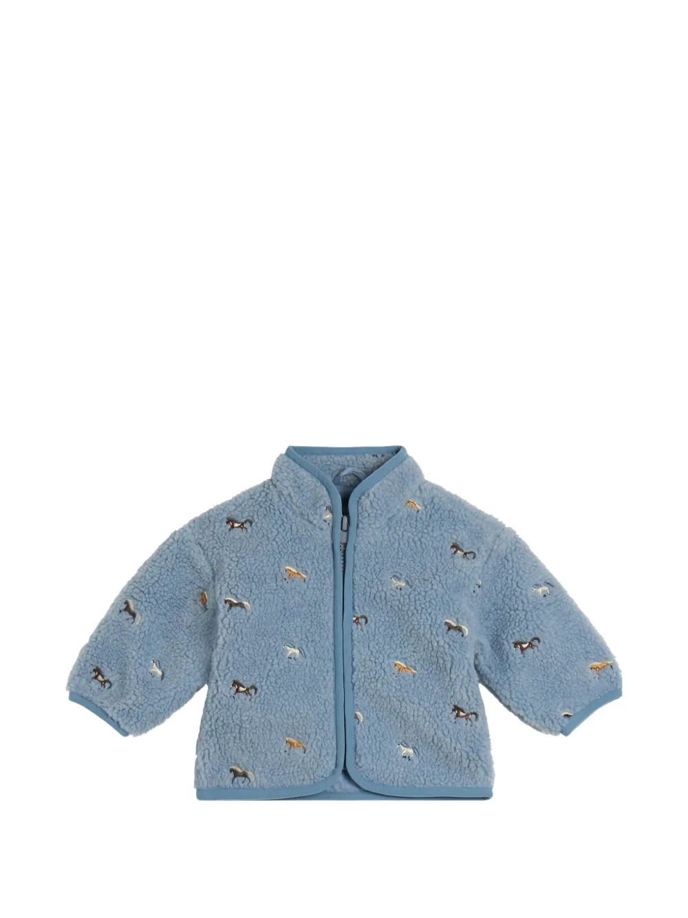 Stella McCartney Kids horse-embroidered jacket - Blu