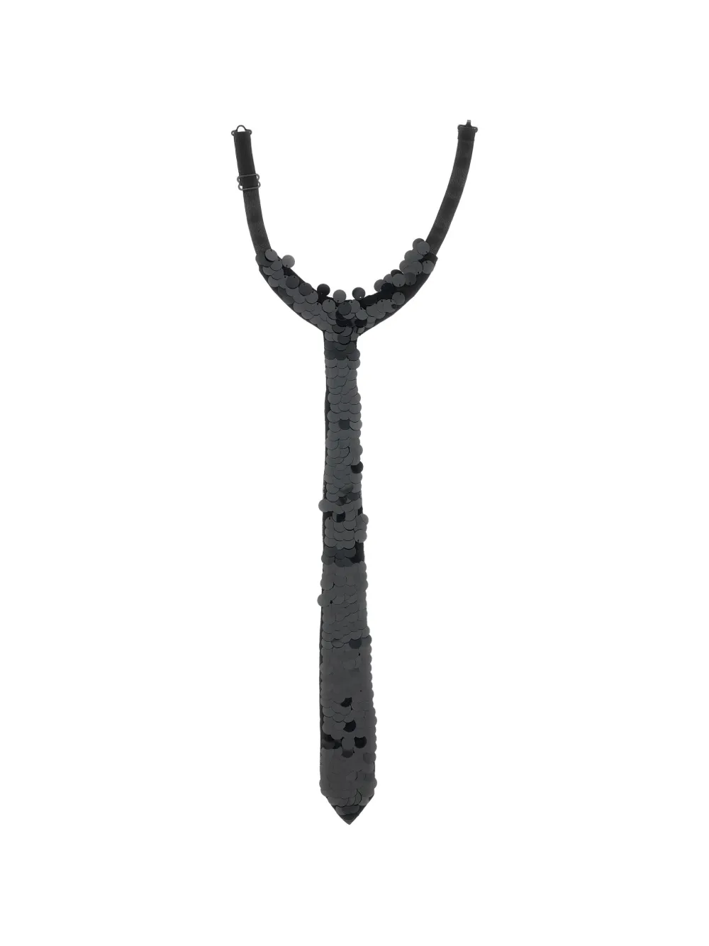 P.A.R.O.S.H. sequin-embellished tie - Nero