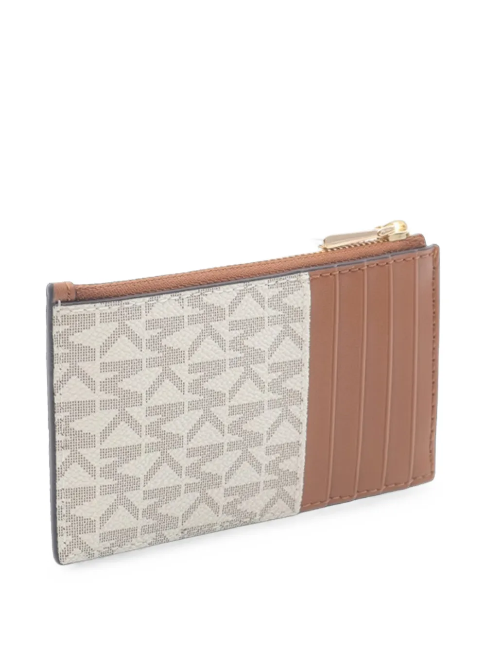Michael Kors Jet Set kleine pasjeshouder met kenmerkend logo Beige