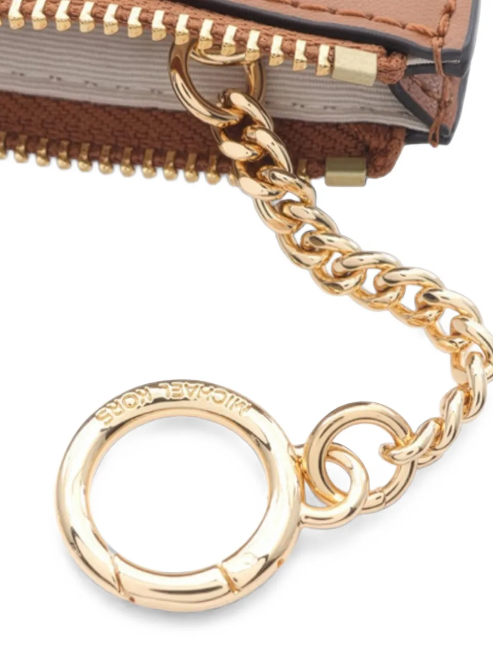 Michael Kors Jet Set kleine pasjeshouder met kenmerkend logo Beige