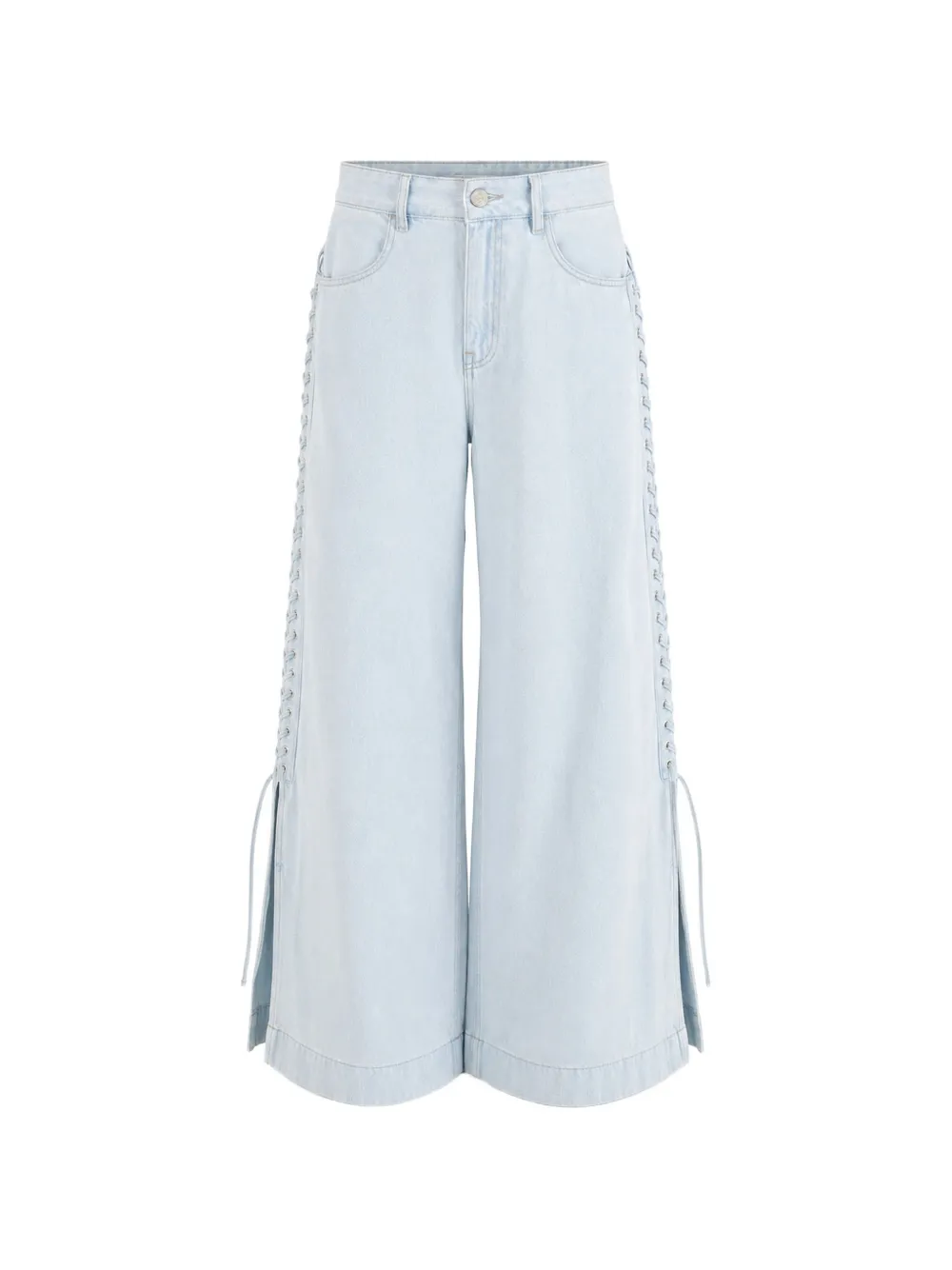 FARM Rio lace-up wide-leg jeans - Blu