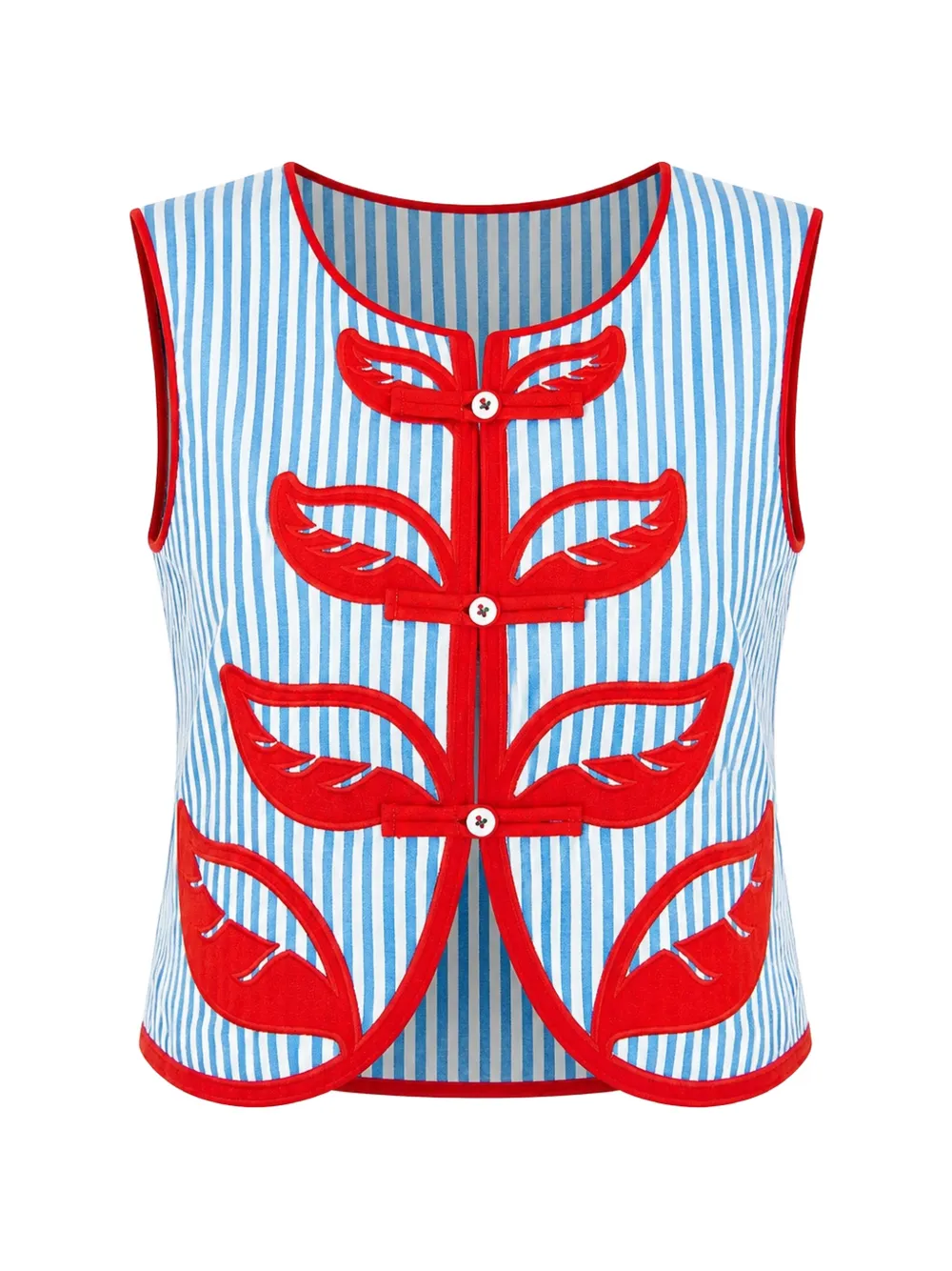 FARM Rio striped sleeveless top - Blu