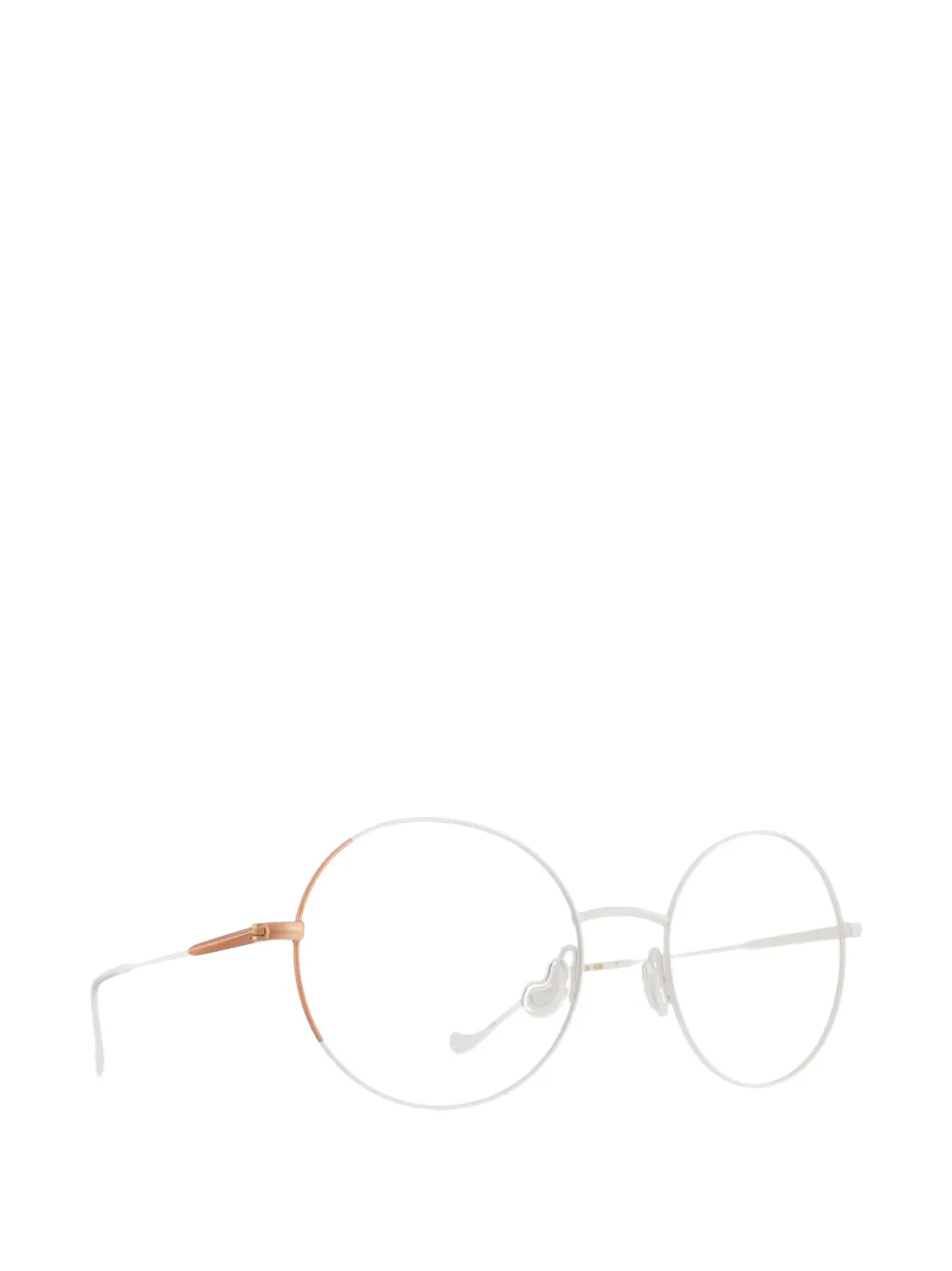Caroline Abram Venusia round-frame glasses - Bianco